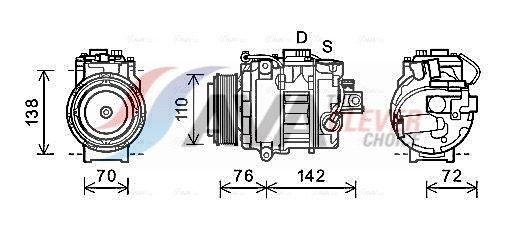Компресор кондиціонера AVA QUALITY COOLING BWAK419 - zapix