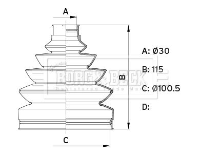 Пильник ШРКШ BORG & BECK BCB6345 - zapix