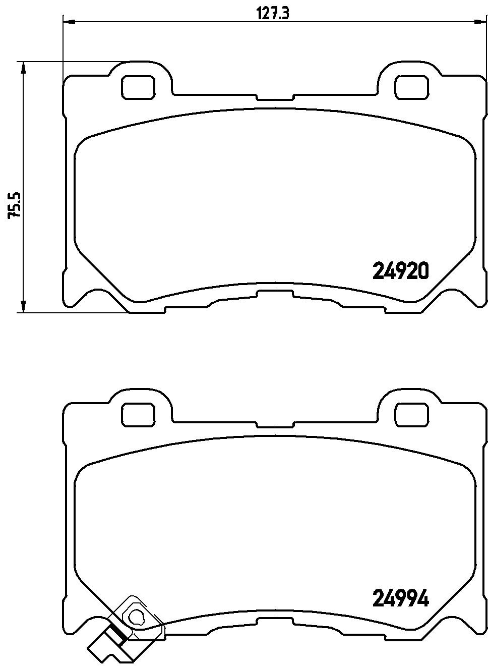 Гальмівні колодки дискові BREMBO P56084 - zapix