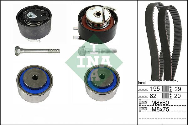 Комплект ременя ГРМ SCHAEFFLER INA 530076710 - zapix