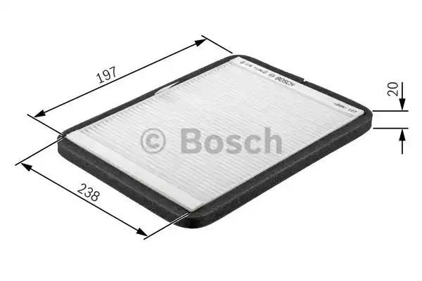 Фільтр салону BOSCH 1987432204 - zapix