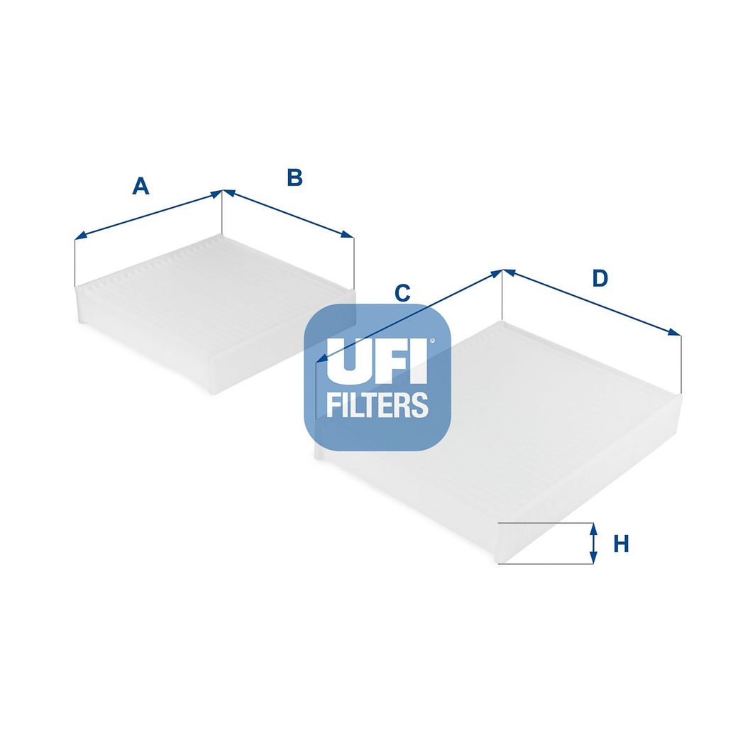 Фільтр салону UFI 5314300 - zapix