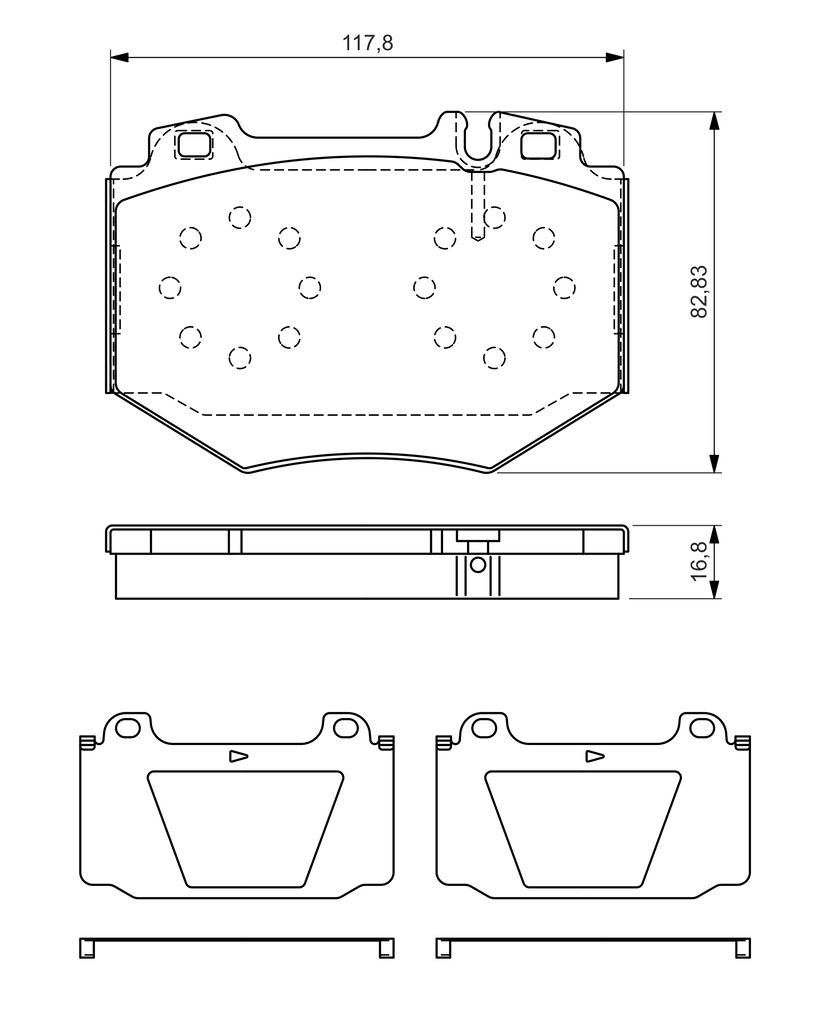 Гальмівні колодки дискові BOSCH 0986494352 - zapix
