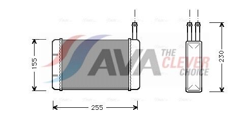 Радіатор пічки AVA QUALITY COOLING FD6134 - zapix