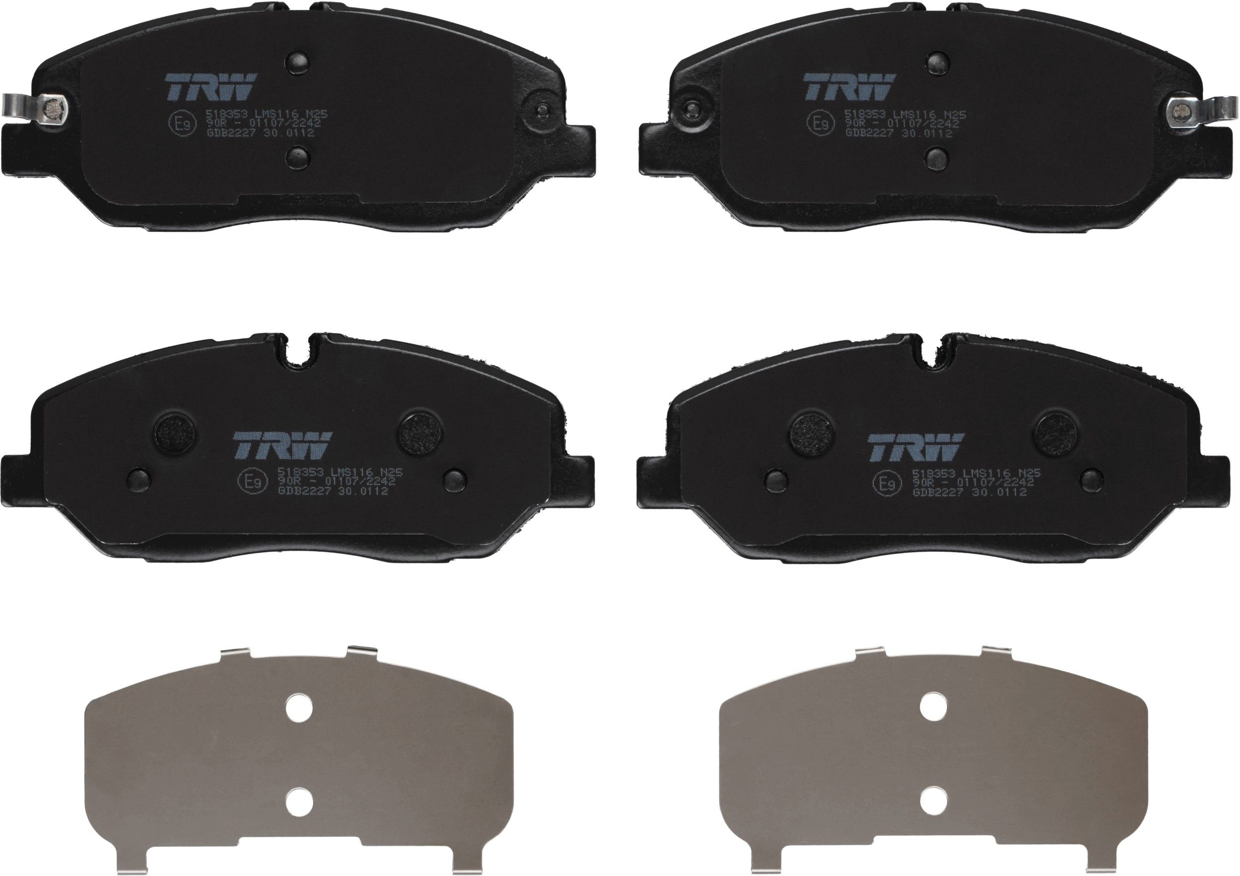 Гальмівні колодки дискові TRW GDB2227 - zapix