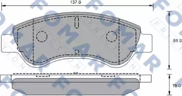 Гальмівні колодки дискові FOMAR FRICTION FO906181 - zapix
