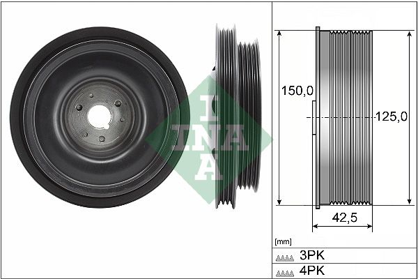 Шків колінвалу SCHAEFFLER INA 544016110 - zapix