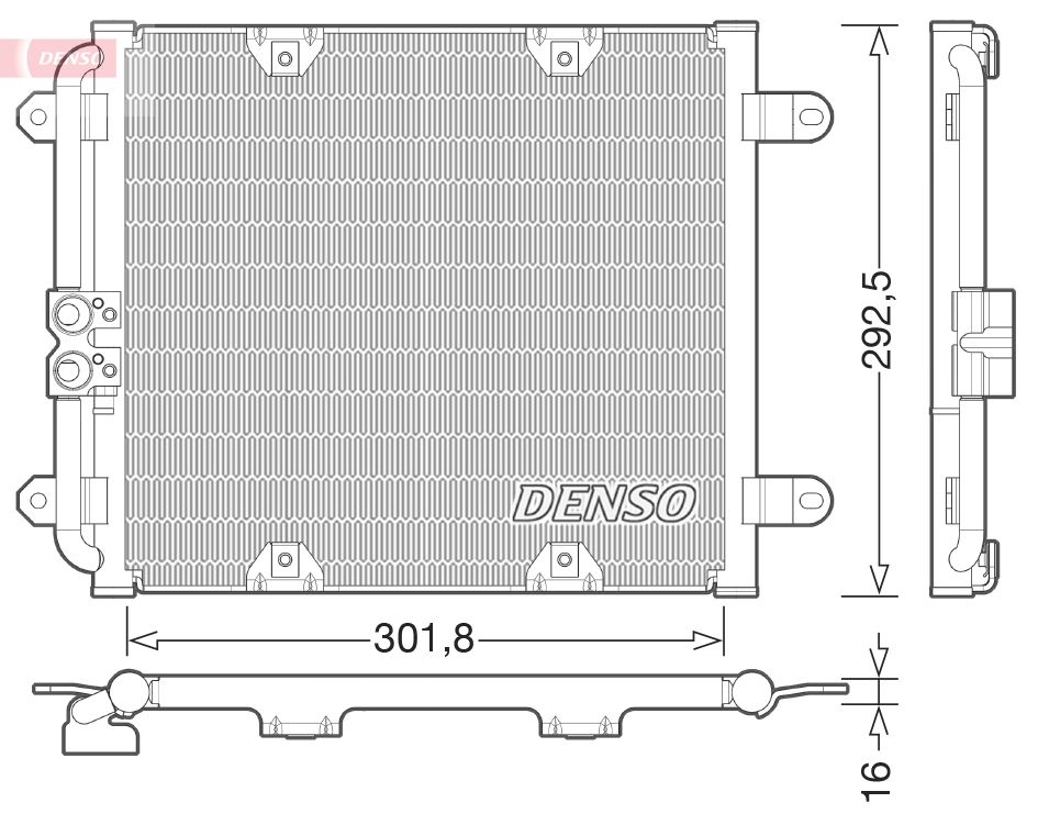 Радіатор кондиціонера DENSO DCN02028 - zapix