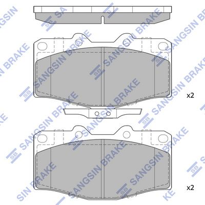 Гальмівні колодки дискові HI-Q SP4245 - zapix