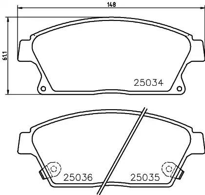 Гальмівні колодки дискові NISSHINBO NP6073 - zapix