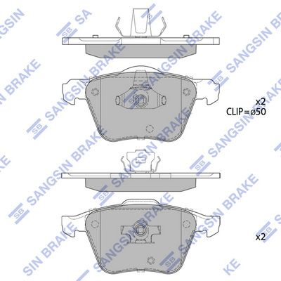 Тормозные колодки дисковые HI-Q SP1932