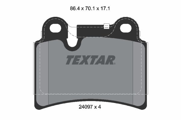 Гальмівні колодки дискові TEXTAR 2409701 - zapix