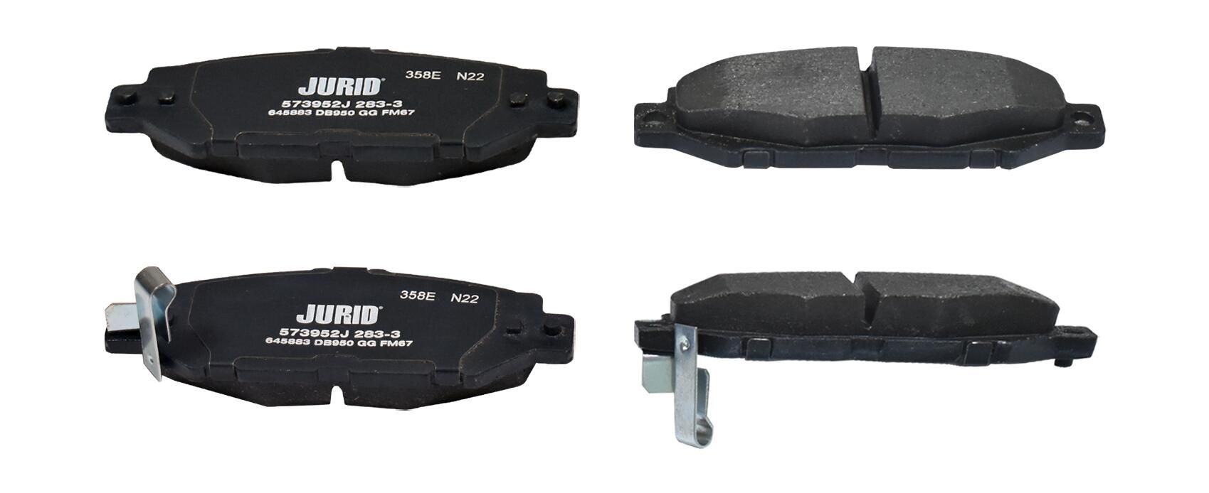 Гальмівні колодки дискові JURID 573952J - zapix
