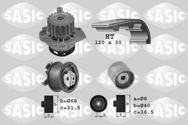 Комплект ременя ГРМ SASIC 3906003 - zapix