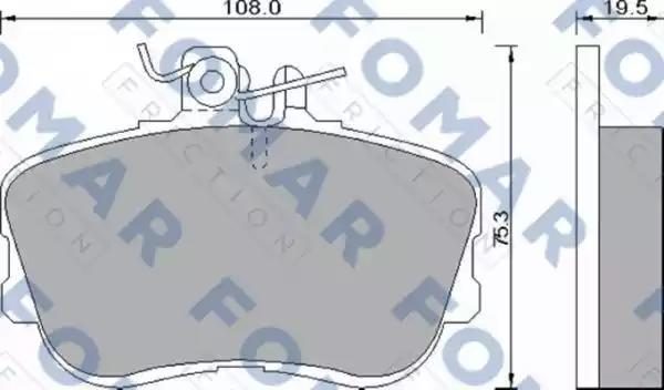 Гальмівні колодки дискові FOMAR FRICTION FO493781 - zapix