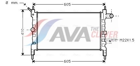 Радіатор охолодження двигуна AVA QUALITY COOLING OLA2023 - zapix