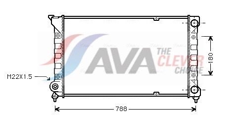 Радіатор охолодження двигуна AVA QUALITY COOLING VN2066 - zapix