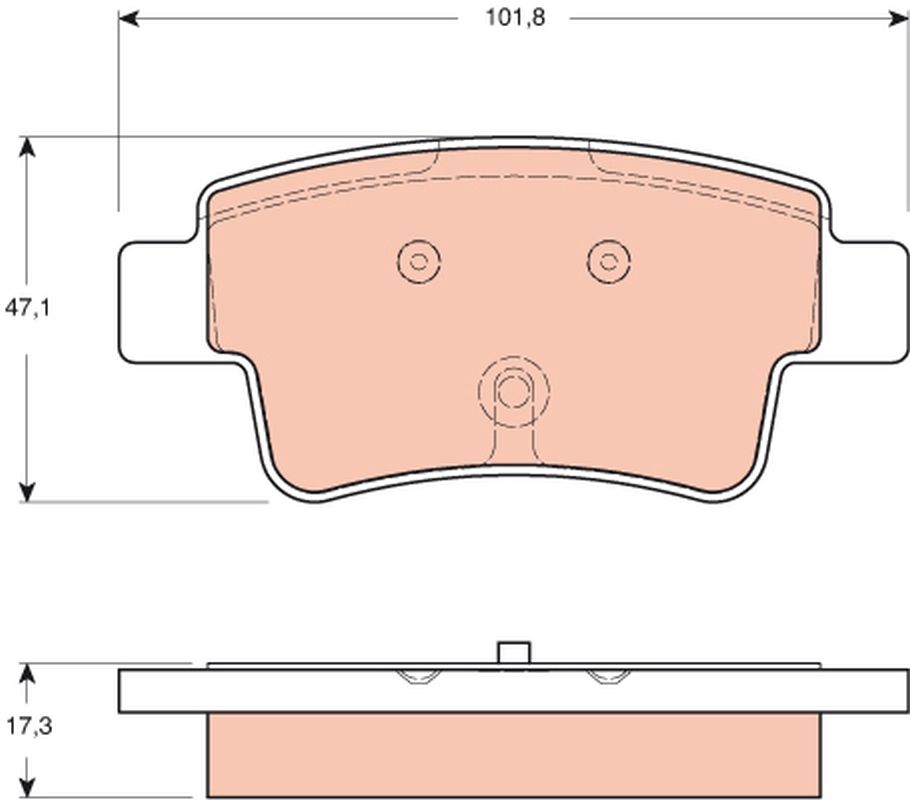 Гальмівні колодки дискові TRW GDB1656 - zapix