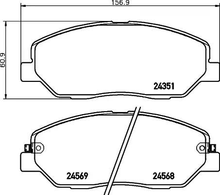 Гальмівні колодки дискові NISSHINBO NP6030 - zapix