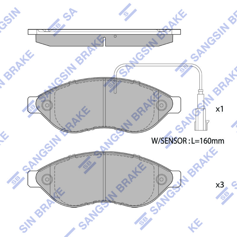 Тормозные колодки дисковые HI-Q SP1904