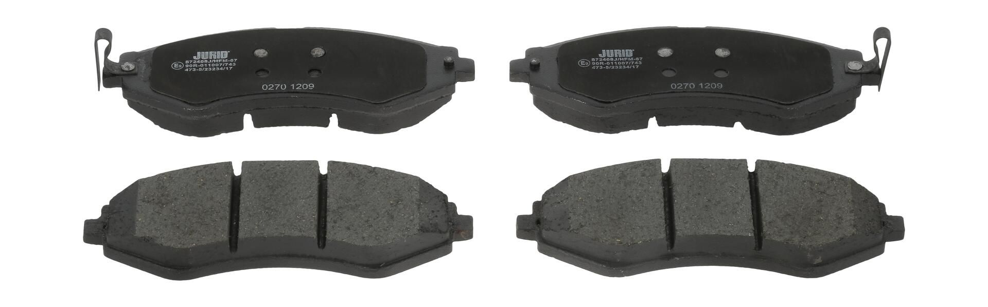 Гальмівні колодки дискові JURID 572408J - zapix