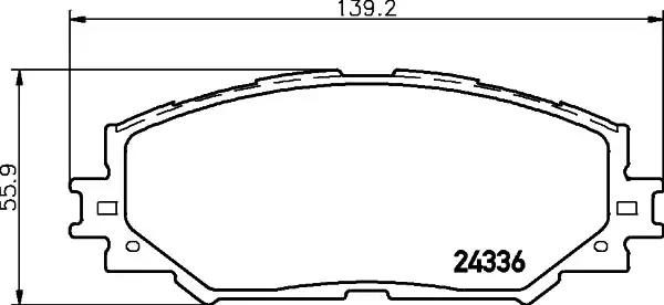 Гальмівні колодки дискові NISSHINBO NP1019 - zapix