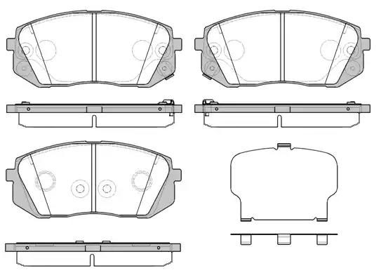 Гальмівні колодки дискові WOKING P1202352 - zapix