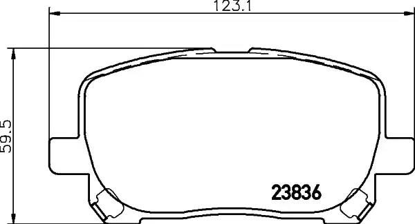 Тормозные колодки дисковые NISSHINBO NP1009