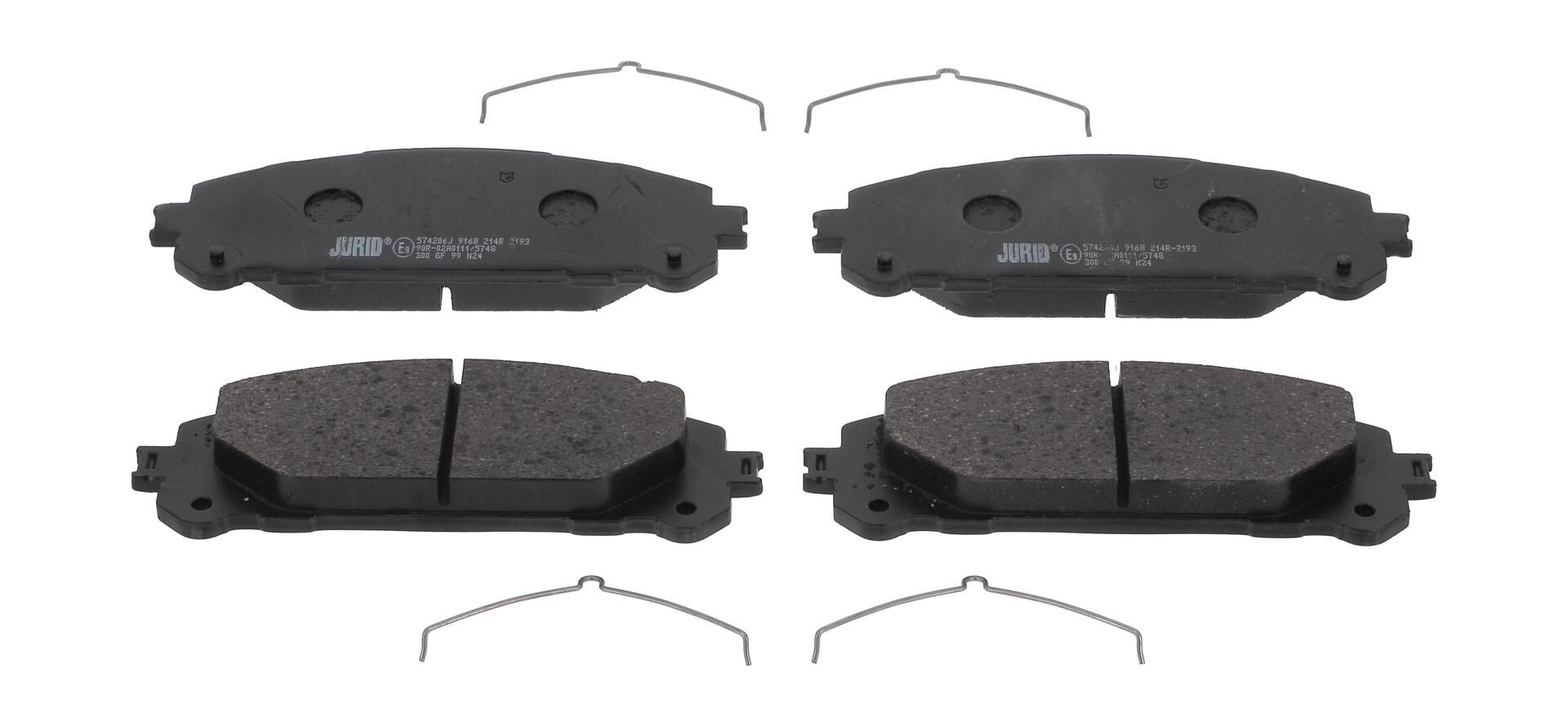 Гальмівні колодки дискові JURID 574206J - zapix