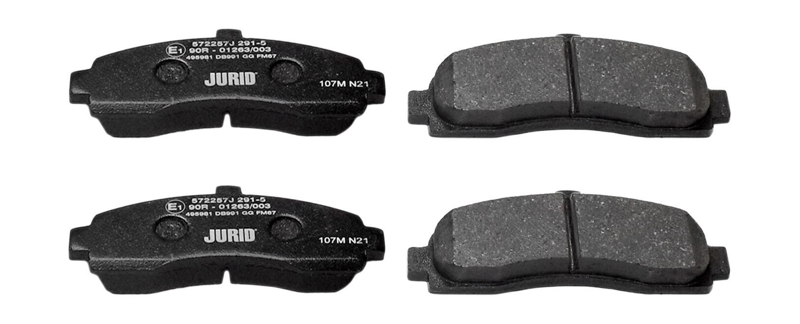 Гальмівні колодки дискові JURID 572257J - zapix