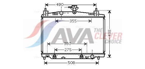 Радіатор охолодження двигуна AVA QUALITY COOLING MZ2212 - zapix