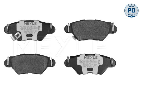 Гальмівні колодки дискові MEYLE 0252325817PD - zapix