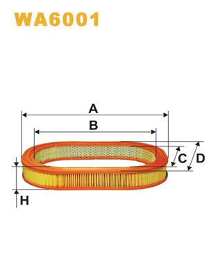 Воздушный фильтр WIX FILTERS WA6001