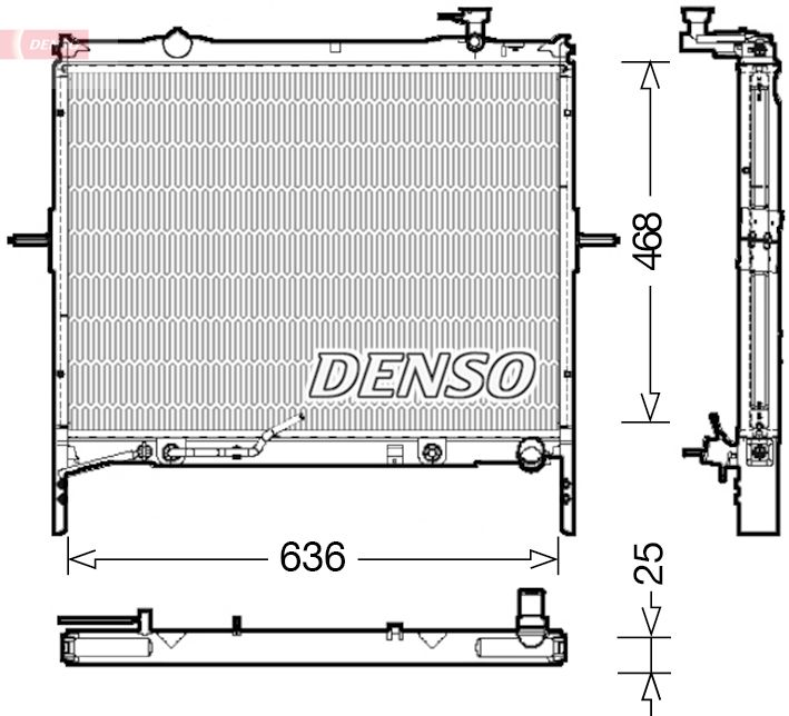 Радіатор охолодження двигуна DENSO DRM43002 - zapix