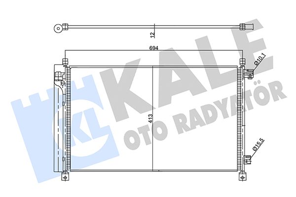 Радіатор кондиціонера KALE OTO RADYATÖR 357890 - zapix