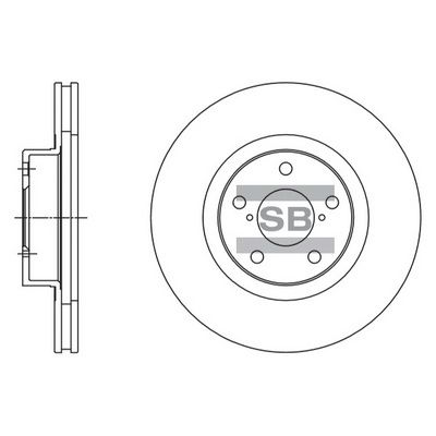 Гальмівний диск HI-Q SD4702 - zapix
