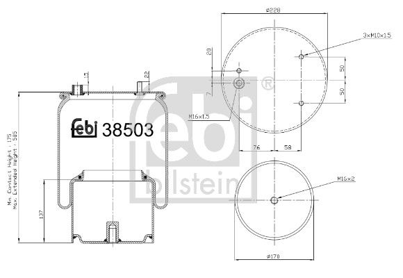 Пневматична підвіска FEBI BILSTEIN 38503 - zapix