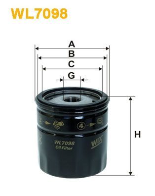 Оливний фільтр WIX FILTERS WL7098 - zapix
