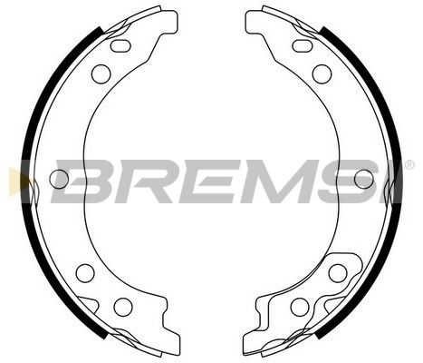 Гальмівні колодки ручника (барабанні) BREMSI GF0187 - zapix