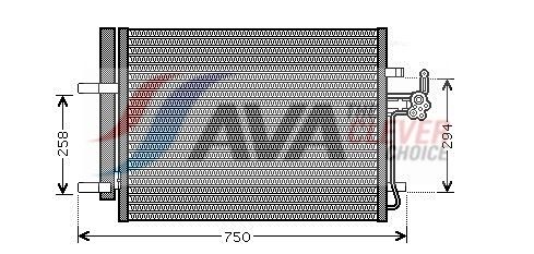 Радіатор кондиціонера AVA QUALITY COOLING FDA5428D - zapix