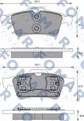 Гальмівні колодки дискові FOMAR FRICTION FO686781 - zapix