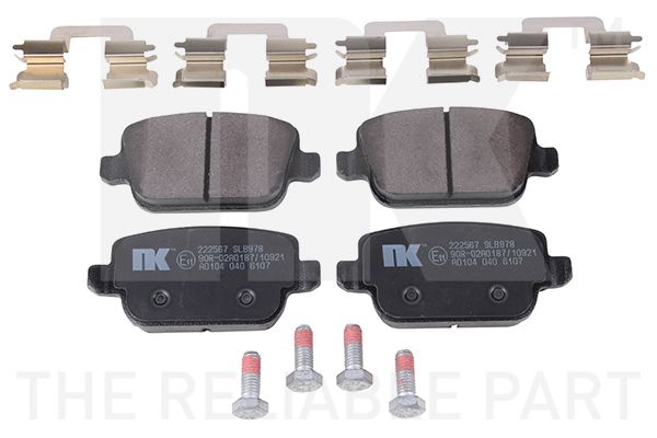 Гальмівні колодки дискові NK 222567 - zapix