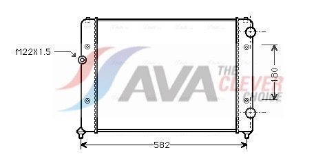 Радіатор охолодження двигуна AVA QUALITY COOLING VNA2119 - zapix