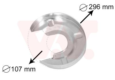 Захист гальмівного диска VAN WEZEL 5874373 - zapix