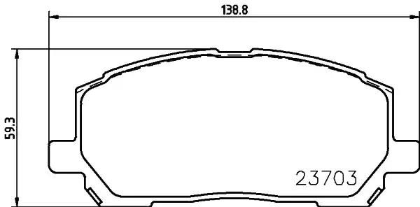 Гальмівні колодки дискові NISSHINBO NP1041 - zapix