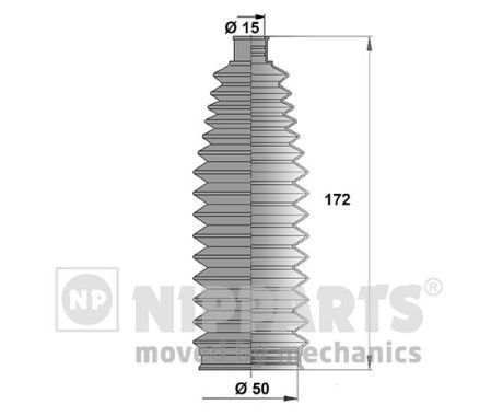 Пильник рульової рейки NIPPARTS J2842023 - zapix