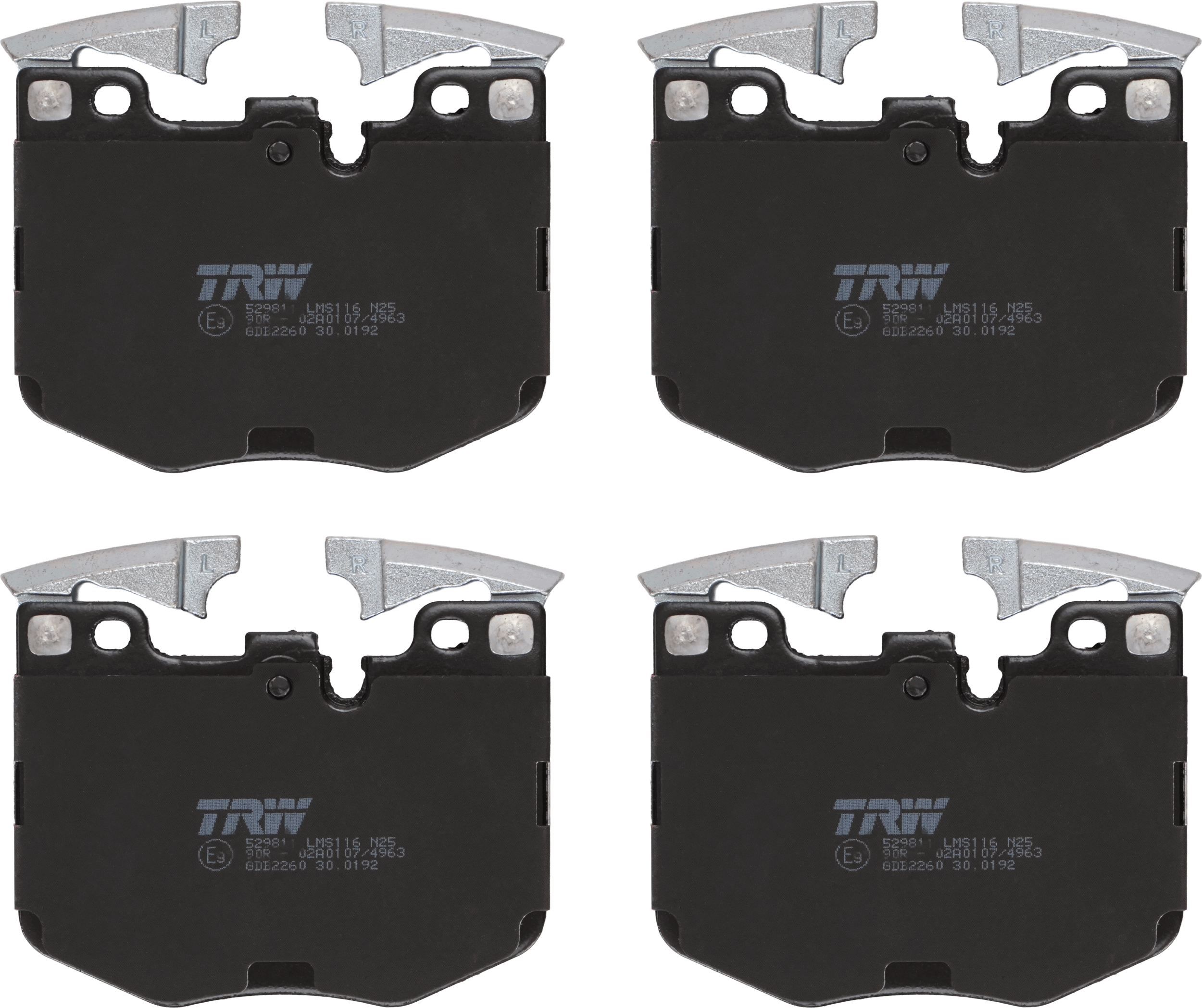 Тормозные колодки дисковые TRW GDB2260