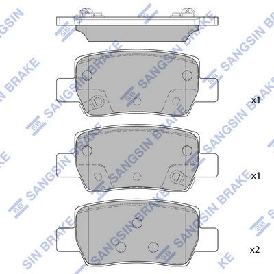 Гальмівні колодки дискові HI-Q SP4380 - zapix