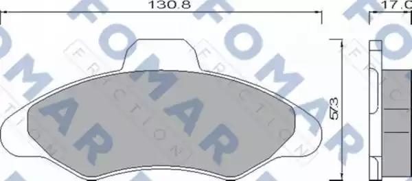 Гальмівні колодки дискові FOMAR FRICTION FO432481 - zapix