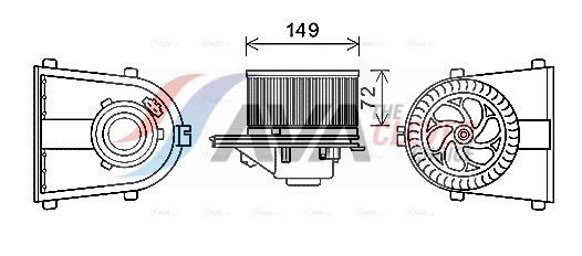 Вентилятор салону AVA QUALITY COOLING AI8378 - zapix